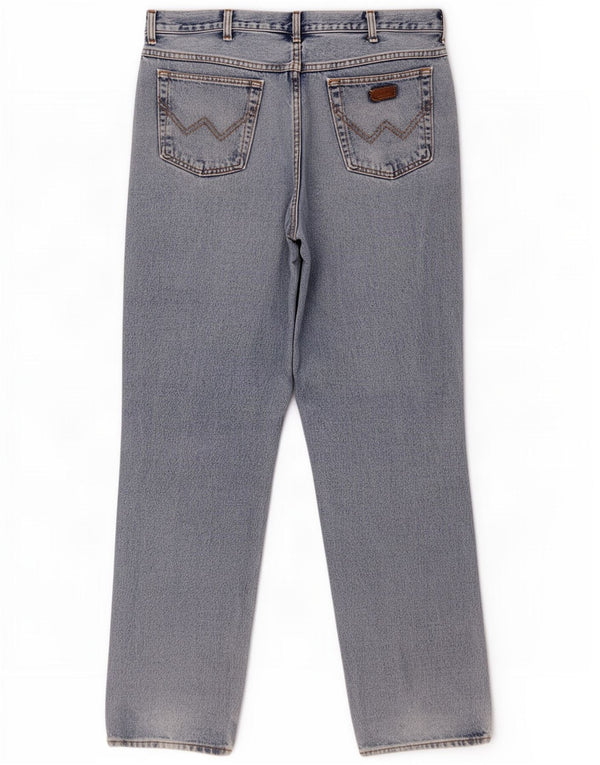 Wrangler Herre IDAHO Straight Jeans W38 L34 Blå Bomuld