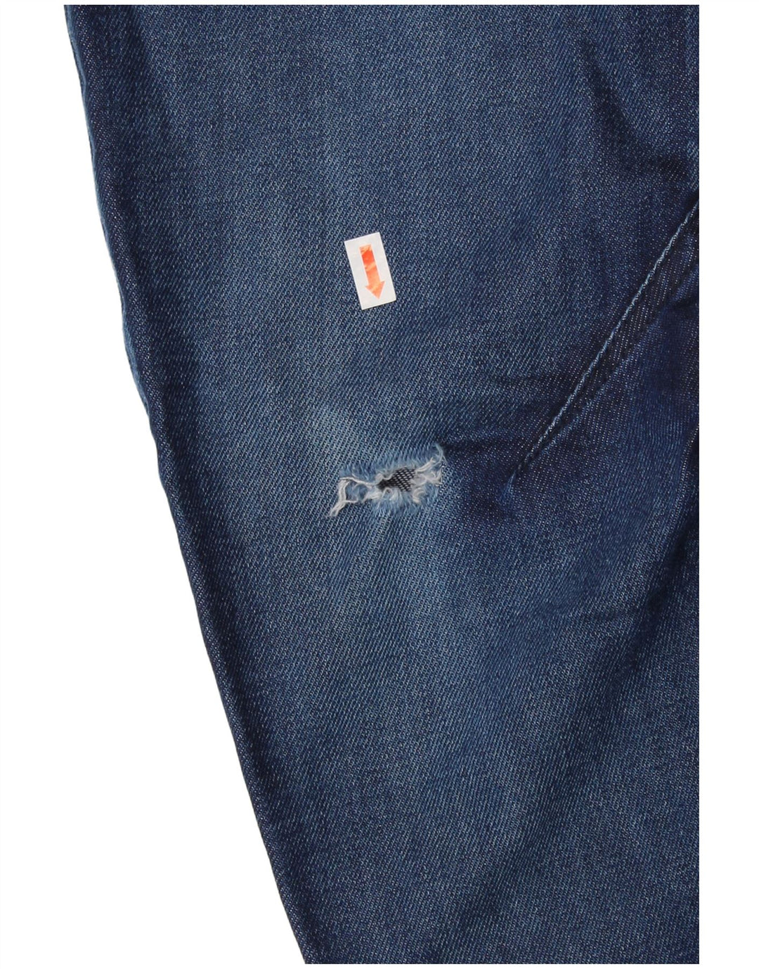 G-Star Mens 3D Arc Distressed Slim Jeans W28 L32 Blue Cotton