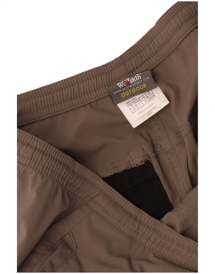 Jack Wolfskin Herren Cargo Shorts W33 Mittelbraunes Polyamid
