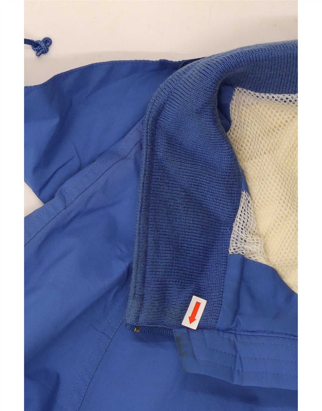 Eddie Bauer Mens Hooded Rain Jacket UK 40 Large Blue Polyester