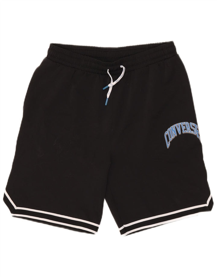 Converse Boys Graphic Sport Shorts 13-14 Years XL Black Polyester