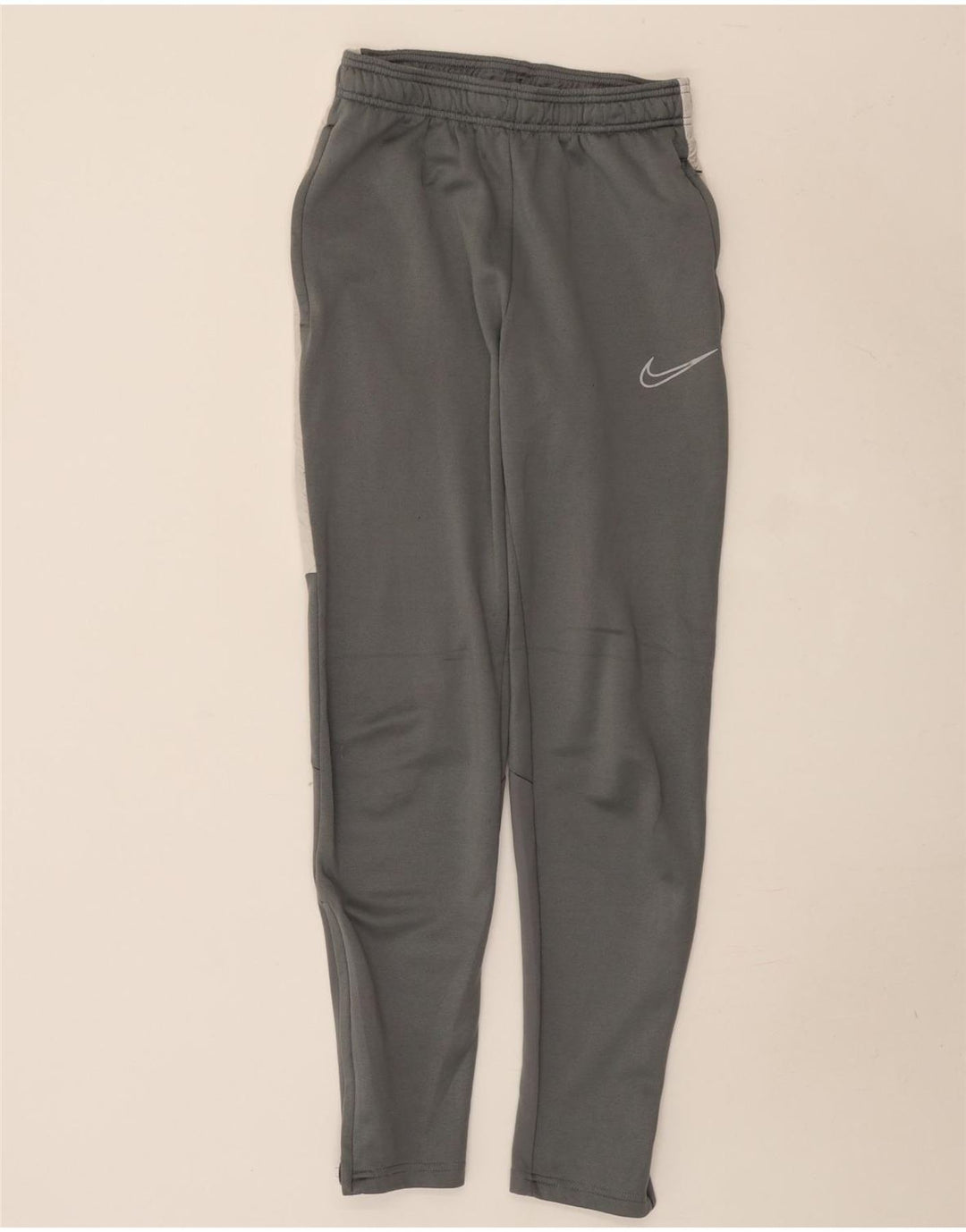 Nike Mens Dri Fit Tracksuit Trousers XS Grey Colourblock Polyester