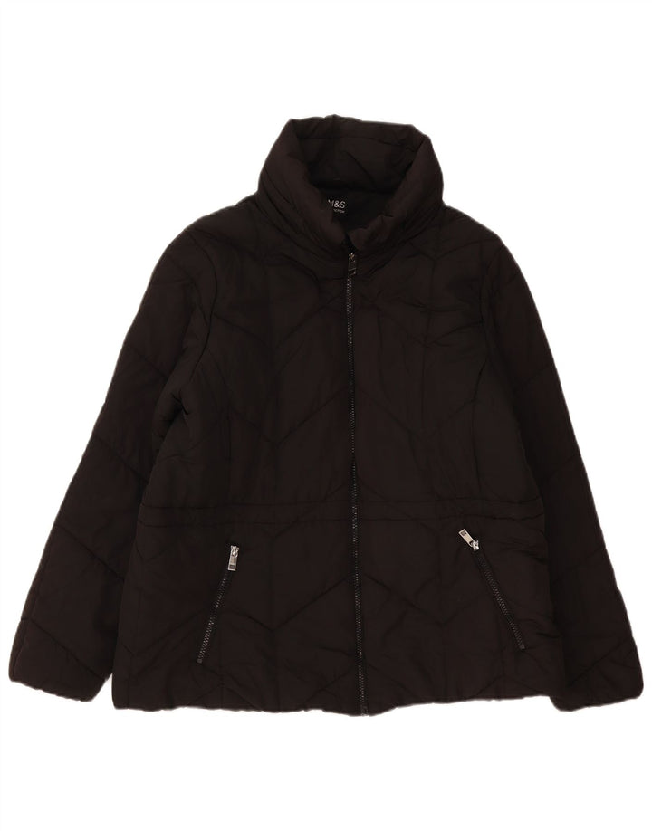 Jachetă căptușită pentru femei Marks & Spencer UK 18 XL Poliester negru
