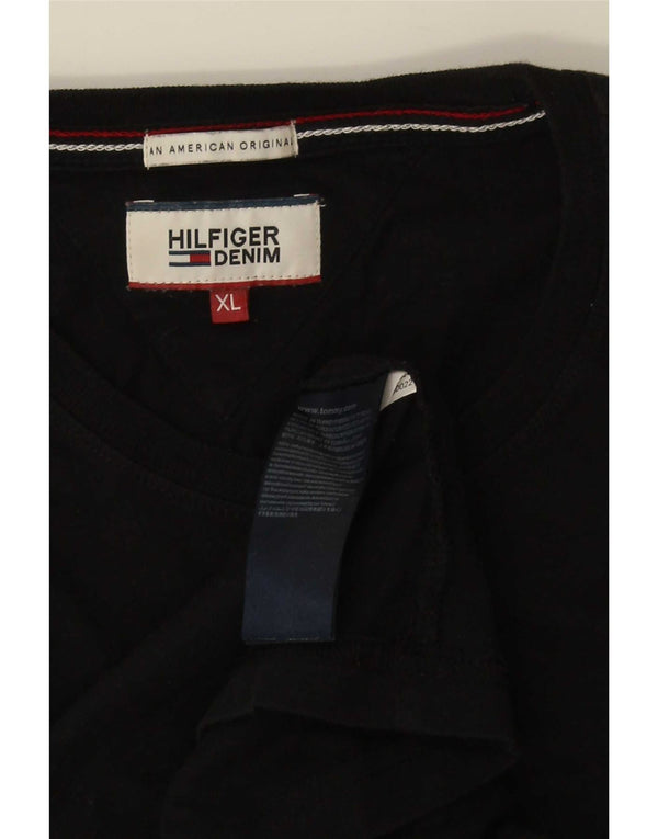 Tricou pentru bărbați Tommy Hilfiger Top XL bumbac negru