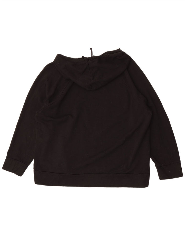 Eddie Bauer Womens Hoodie Jumper UK 20 2XL Black Polyester