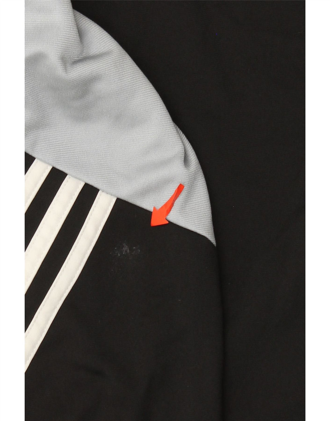Adidas Mens Tracksuit Top Jacket Small Black Colourblock Polyester