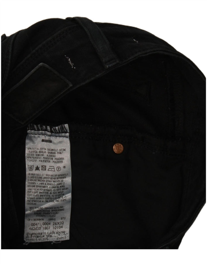 Jeans Levi's 471 Slim da donna W26 L28 cotone nero