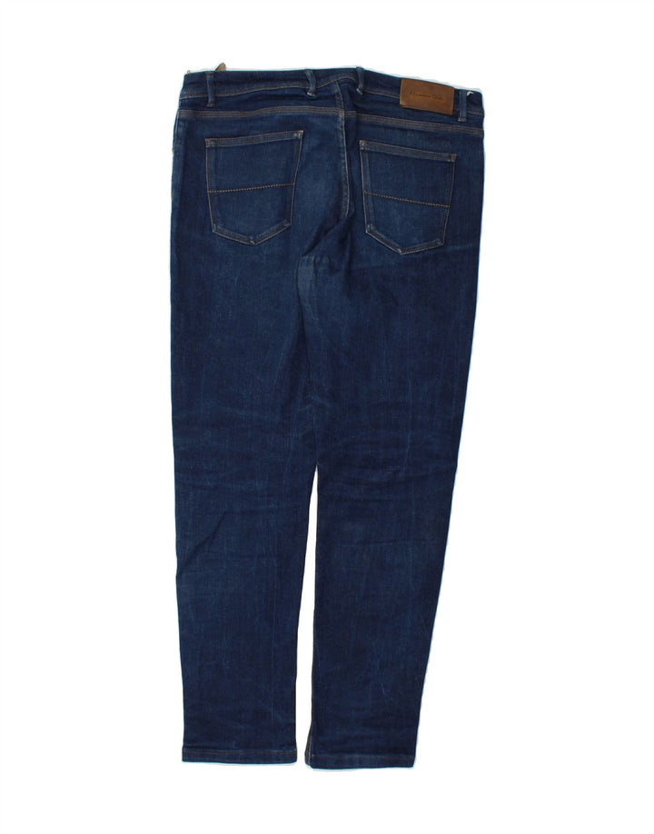 MASSIMO DUTTI Mens Slim Jeans EU 44 Large W34 L30 Blue Cotton Vintage Massimo Dutti and Second-Hand Massimo Dutti from Messina Hembry 
