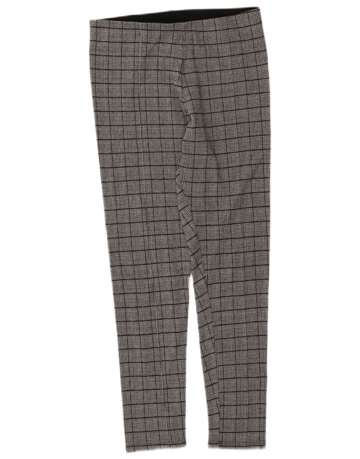 Zara Womens Leggings UK 18 XL  Grey Houndstooth