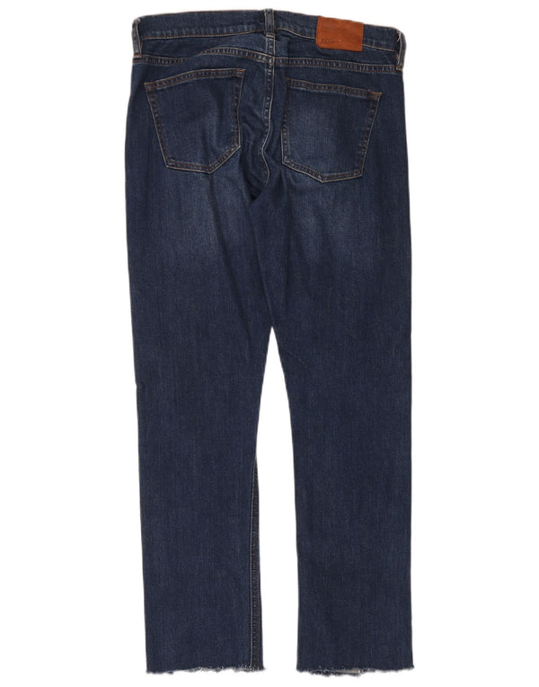 J. Crew Mens Matchstick Straight Jeans W28 L28 Bleu Coton