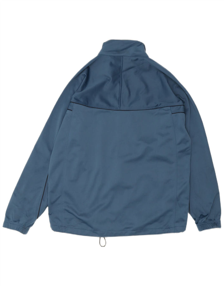 Asics Mens Tracksuit Top Jacket Large Blue Polyester