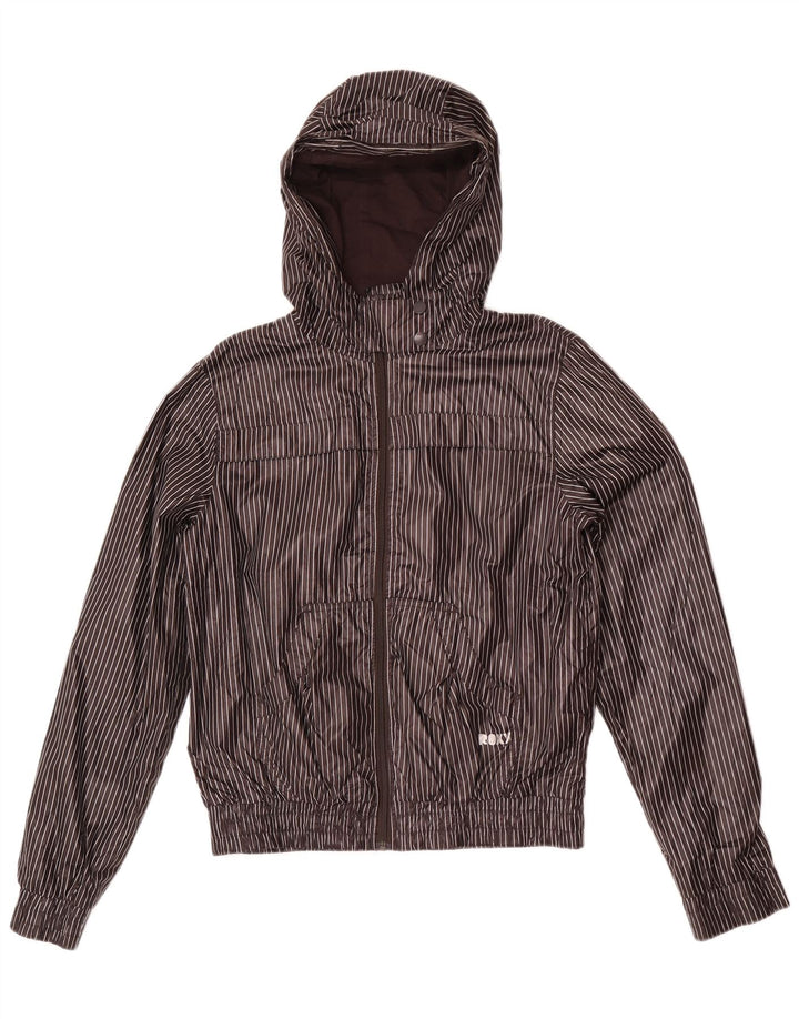 Giacca da ginnastica con cappuccio da donna Roxy UK 18 XL Poliestere gessato grigio