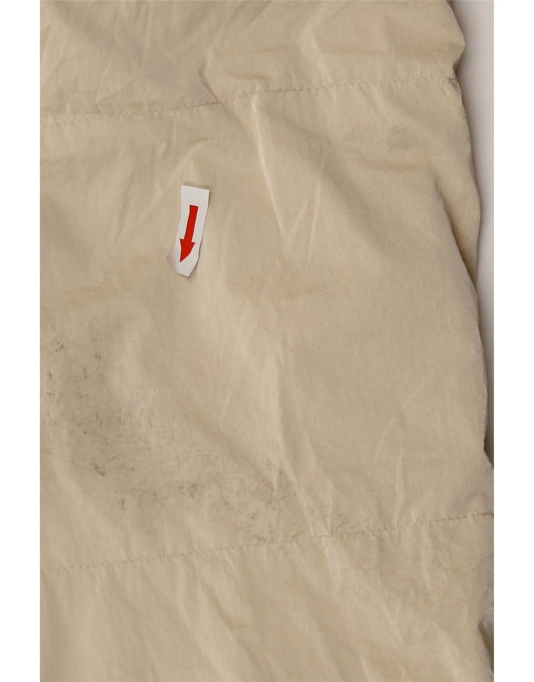 Zara Womens Oversized Longline Padded Gilet UK 10 Small Beige Polyester