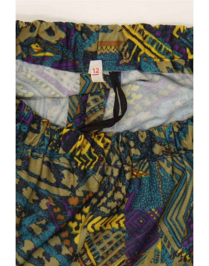 VINTAGE Womens A-Line Skirt UK 12 Medium W28  Multicoloured Geometric Vintage Vintage and Second-Hand Vintage from Messina Hembry 