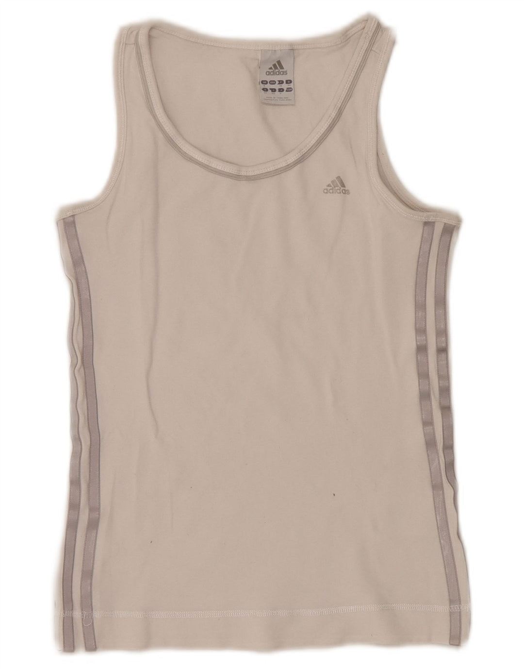 Adidas Damevest Top UK 8 Lille Hvid Bomuld