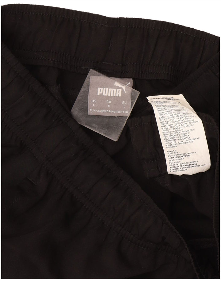 Puma Short de sport pour homme Large Noir Polyester