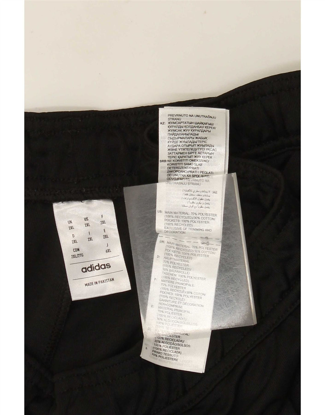 Adidas Mens Sport Shorts 2XL  Black Polyester