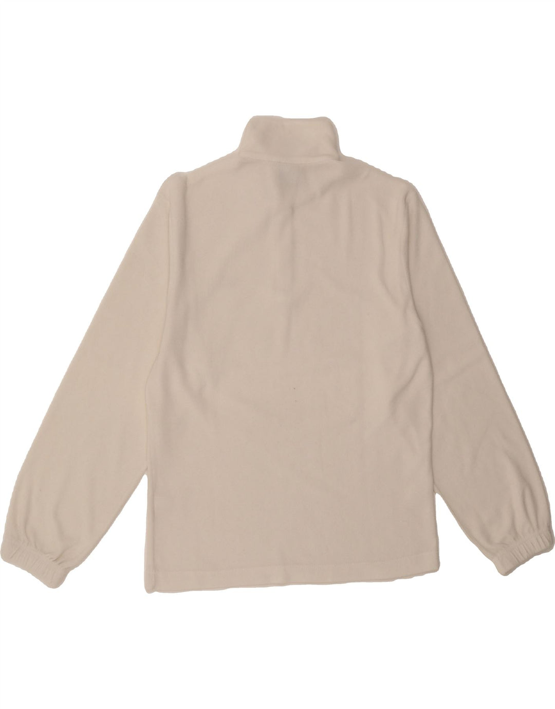 FILA Mens Zip Neck Fleece Jumper Small White Polyester Vintage Fila and Second-Hand Fila from Messina Hembry 