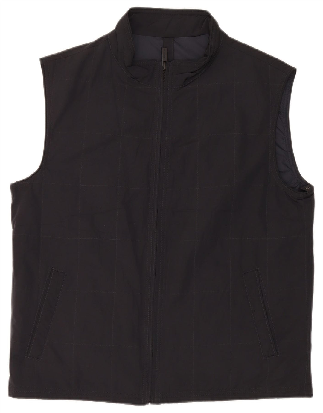 Gilet da uomo Massimo Dutti UK 42 XL Poliestere nero a quadri