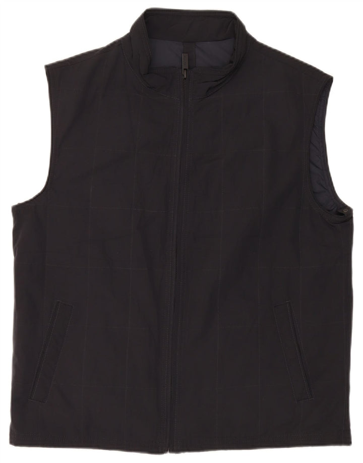 Gilet da uomo Massimo Dutti UK 42 XL Poliestere nero a quadri