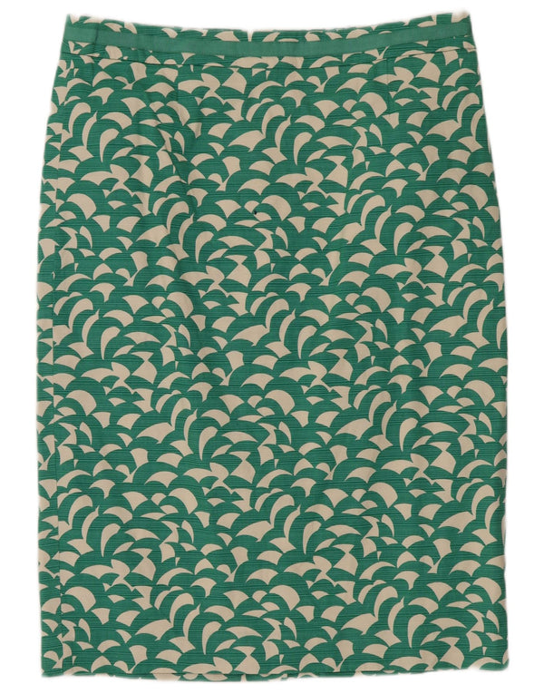 Boden Womens Abstract Pattern Straight Rock UK 14 Large W32 Grüne Baumwolle