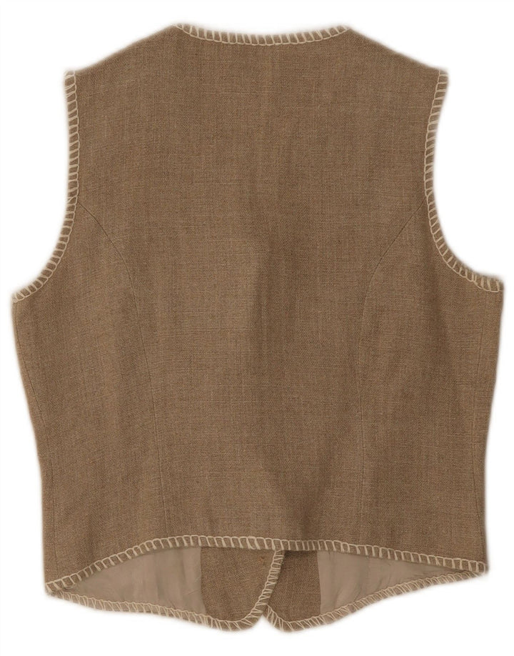Seventy Γυναικείο Γιλέκο IT 44 Medium Beige Λινάρι
