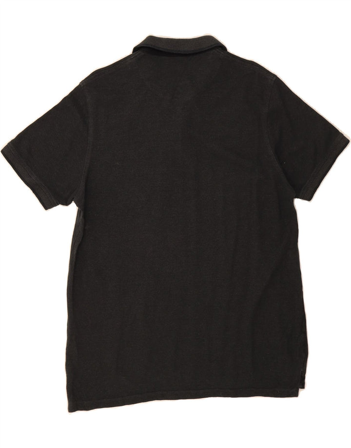 JACK & JONES Mens Polo Shirt XL Black Cotton Vintage Jack & Jones and Second-Hand Jack & Jones from Messina Hembry 