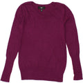 MOSSIMO Womens V-Neck Jumper Sweater UK 14 Medium Purple Vintage Mossimo and Second-Hand Mossimo from Messina Hembry 