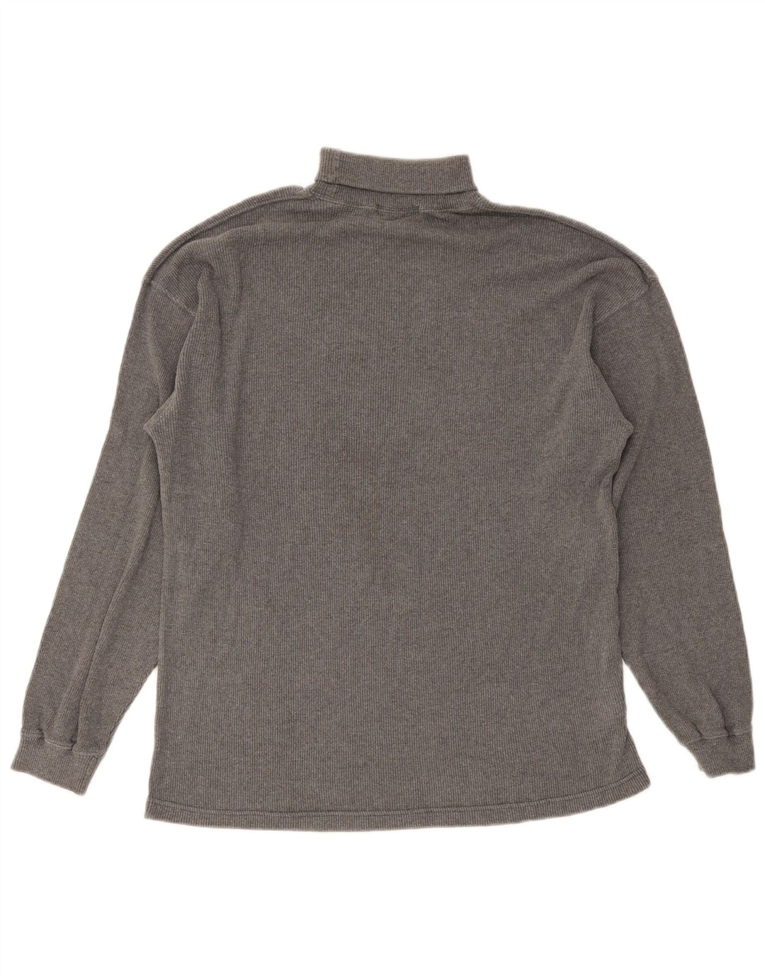 Marks & Spencer Top da uomo con collo alto a maniche lunghe in cotone grigio piccolo