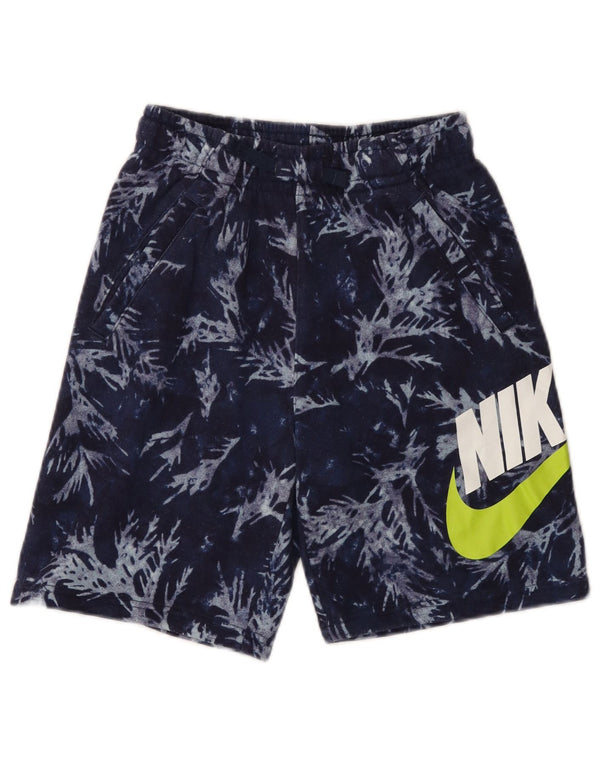 Nike Boys Graphic Sport Shorts 12-13 Years Large Navy Blue Cotton