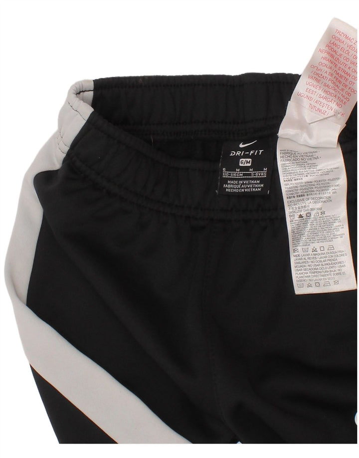 Nike Boys Dri Fit Tracksuit Trousers Joggers 5-6 Years Medium Black