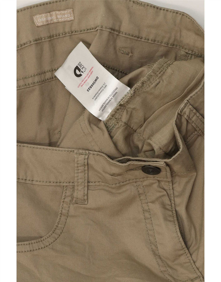 Dack's Womens Casual Shorts IT 44 Medium W32 Khaki Cotton