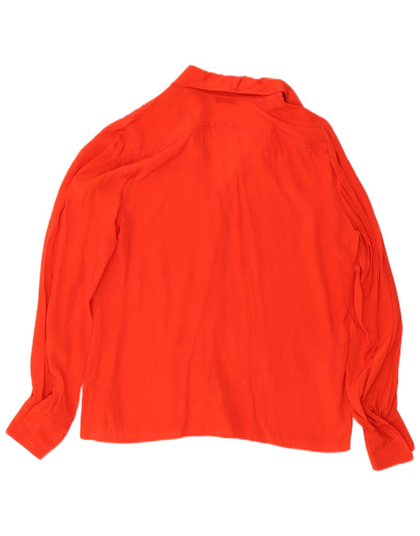 Pancaldi Womens Long Sleeve Regular Fit Shirt Large Red