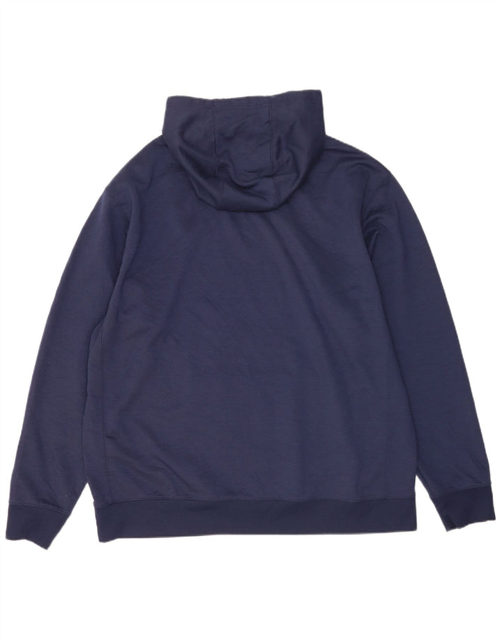Felpa con cappuccio Fila da uomo XL in poliestere blu navy