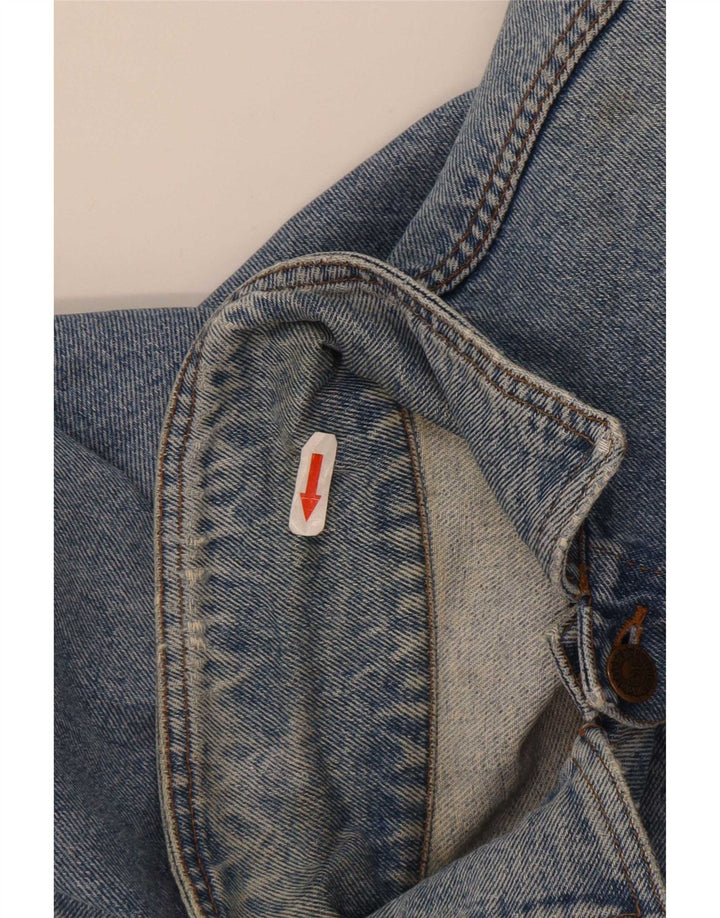 Giacca Jeans Uomo Benetton IT 46 Small Blu Cotone