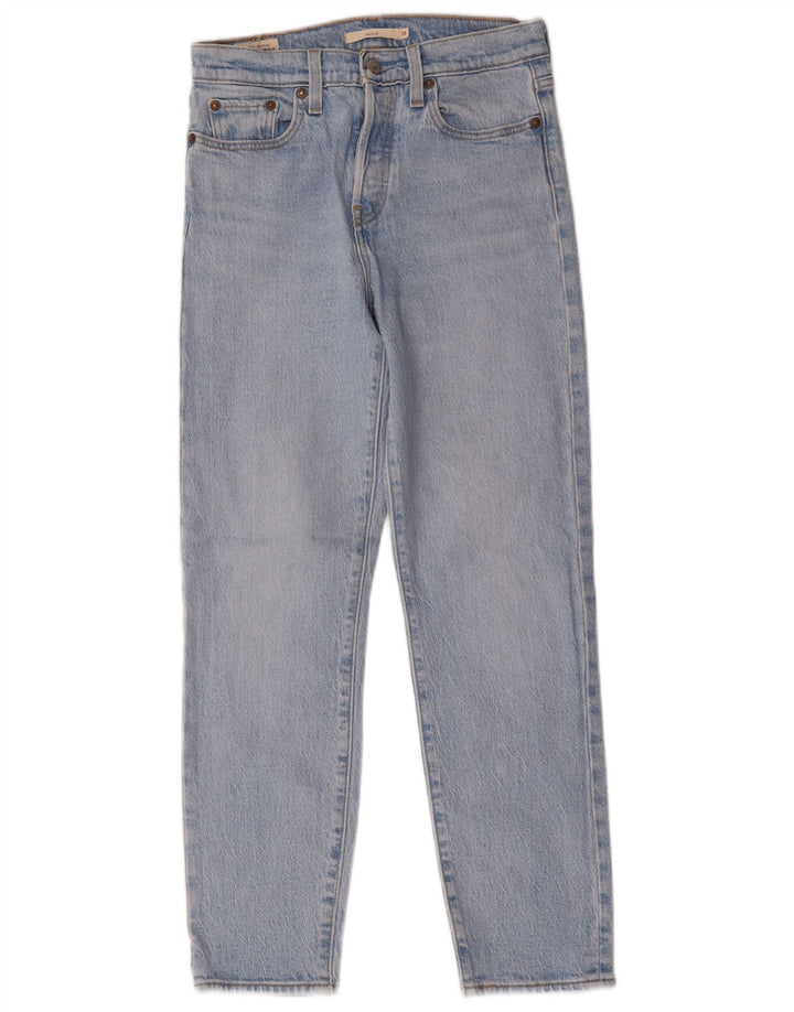 Levi's Womens Wedgie Straight Jeans W26 L27 Blue Cotton