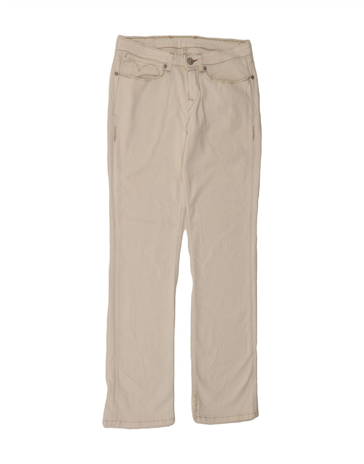 LEVI'S Womens Straight Jeans W30 L34 White Cotton Vintage Levi's and Second-Hand Levi's from Messina Hembry 