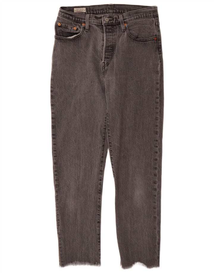 Levi's Dame 501 Straight Jeans W28 L28 Grå Bomuld