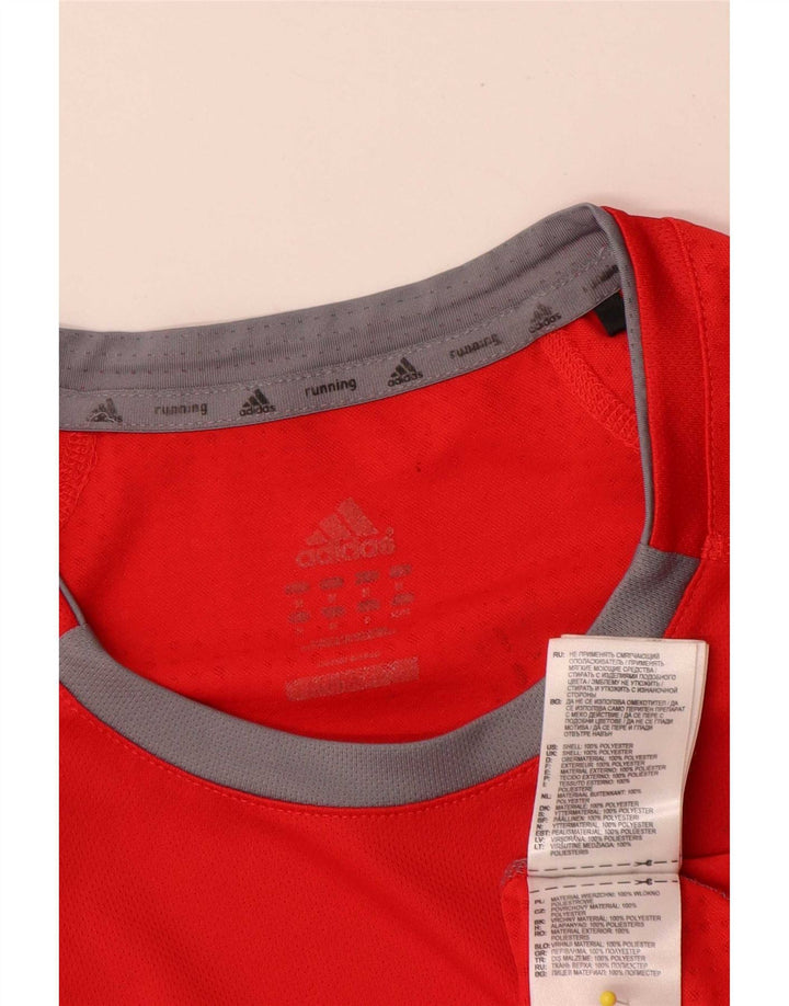 Ανδρικό T-Shirt Adidas Top Medium Red Polyester