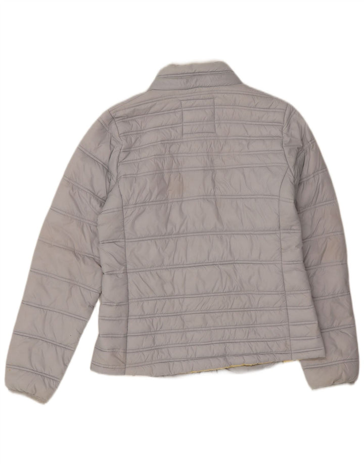 Damska kurtka wyściełana Crew Clothing UK 12, średni szary nylon