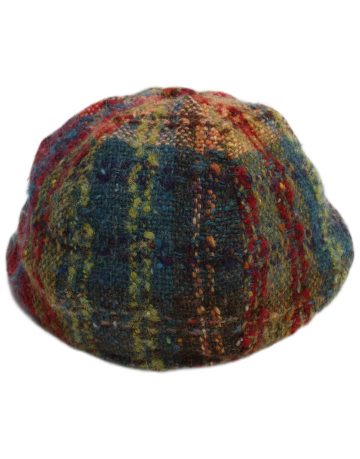 Hanna Hats Mens Flat Cap Small Multicoloured Plaid New Wool Classic