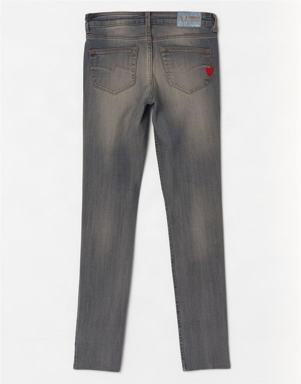 Damskie jeansy Skinny Armani W30 L32 Niebieskie bawełniane