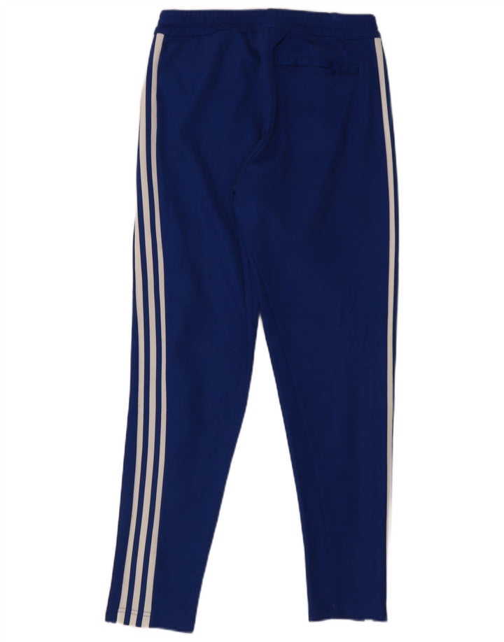 Pantaloni de trening Adidas pentru bărbați, bumbac albastru mediu