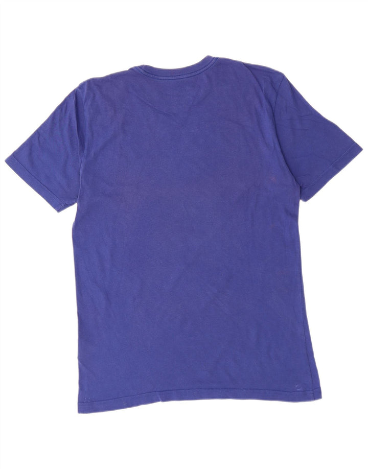 NIKE Regular Fit grafisk T-shirt top mellemblå bomuld