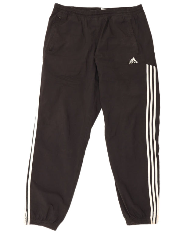 Pantaloni da tuta da uomo Adidas Joggers UK 44/46 Large Nero Poliestere