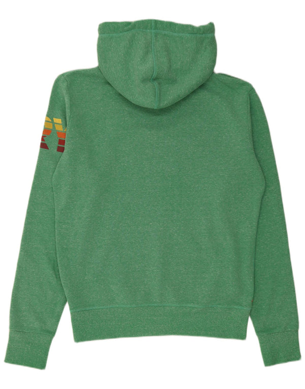 Maglione con cappuccio grafico da uomo Superdry in cotone verde medio