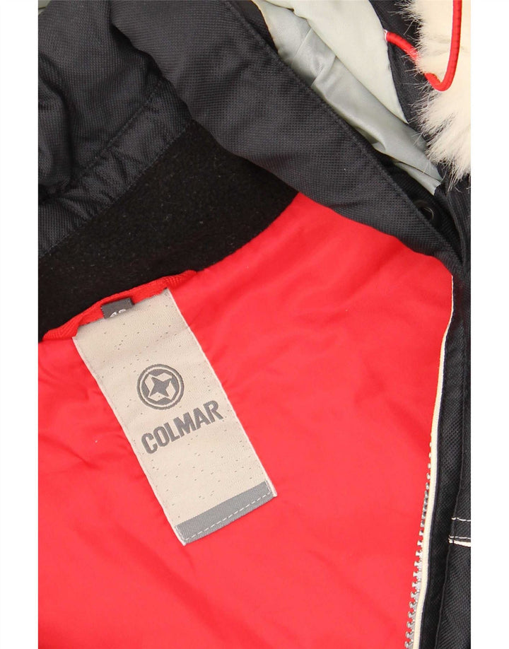 Colmar Mens Hooded Ski Jacket IT 46 Small Black Colourblock