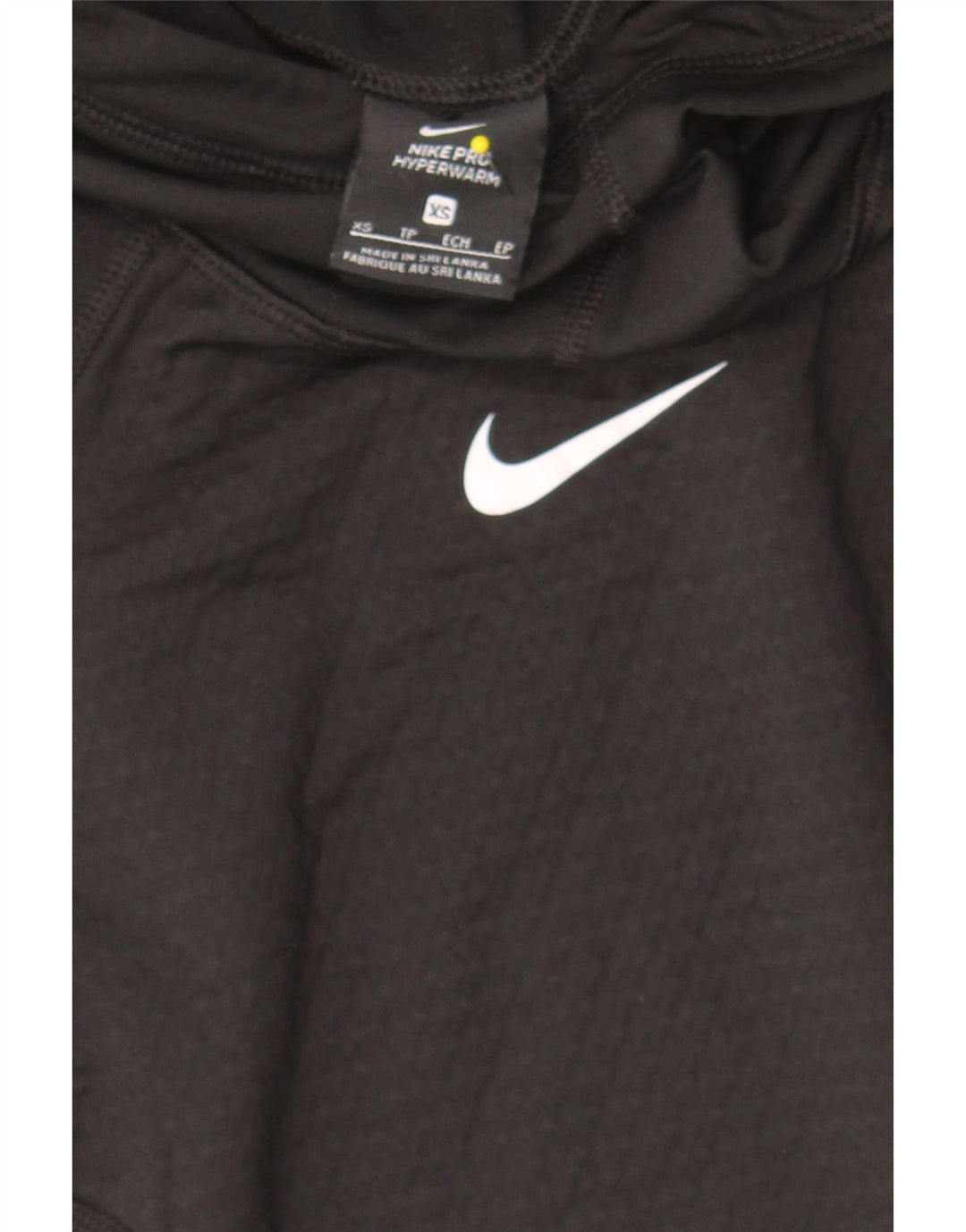 NIKE Womens Hoodie Jumper UK 6 XS Black Polyester Vintage Nike and Second-Hand Nike from Messina Hembry 