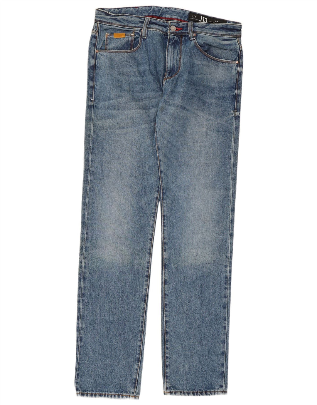 Armani Exchange Mens Slim Jeans W32 L32 Blue Cotton