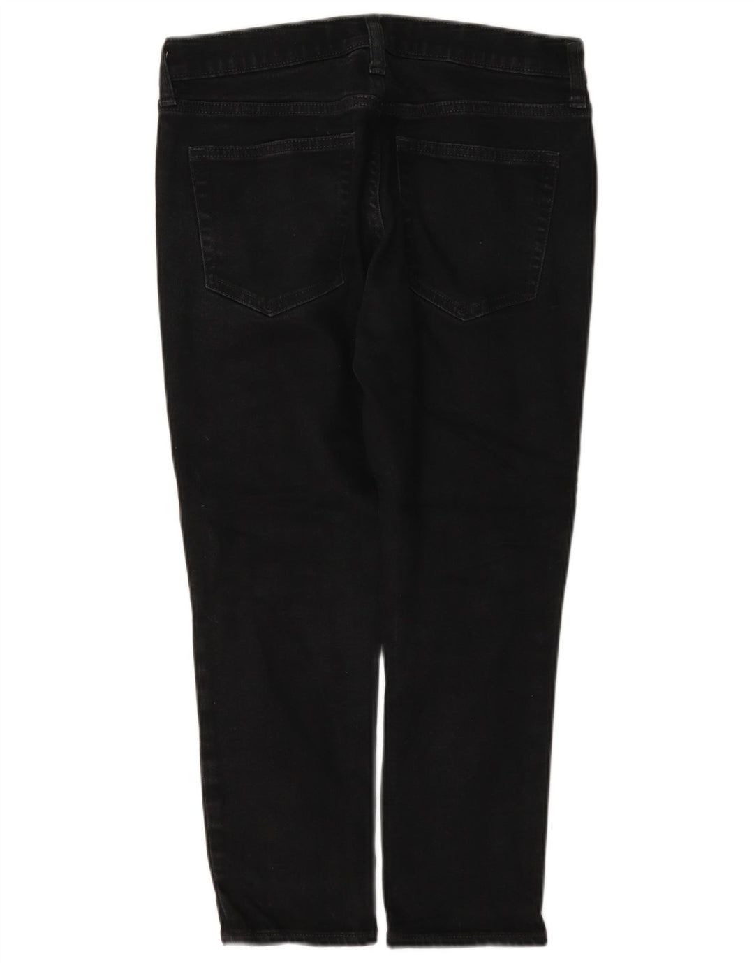 Gap Damen Girlfriend-Cropped-Jeans W27 L23 Schwarze Baumwolle
